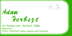 adam herbszt business card